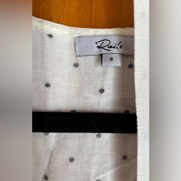 Rails Polka Dot Romper – White Button Front – Size S - Picture 5 of 9